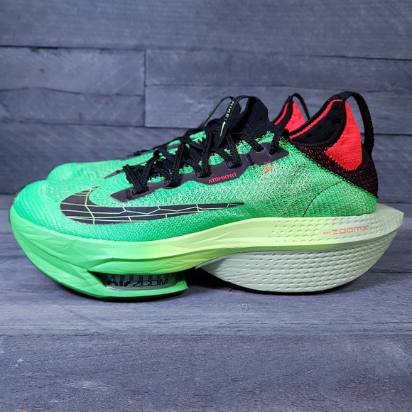 NIKE Air Zoom Alphafly NEXT% 2 Ekiden Pack Mens 6 Womens\u200e 7.5 Green Black